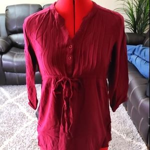 Maroon top